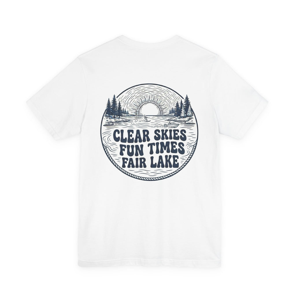 Copy of Copy of Copy of Fair Lake Map T-Shirt — Illustrated Lake Map Tee (Fair Lake Michigan)