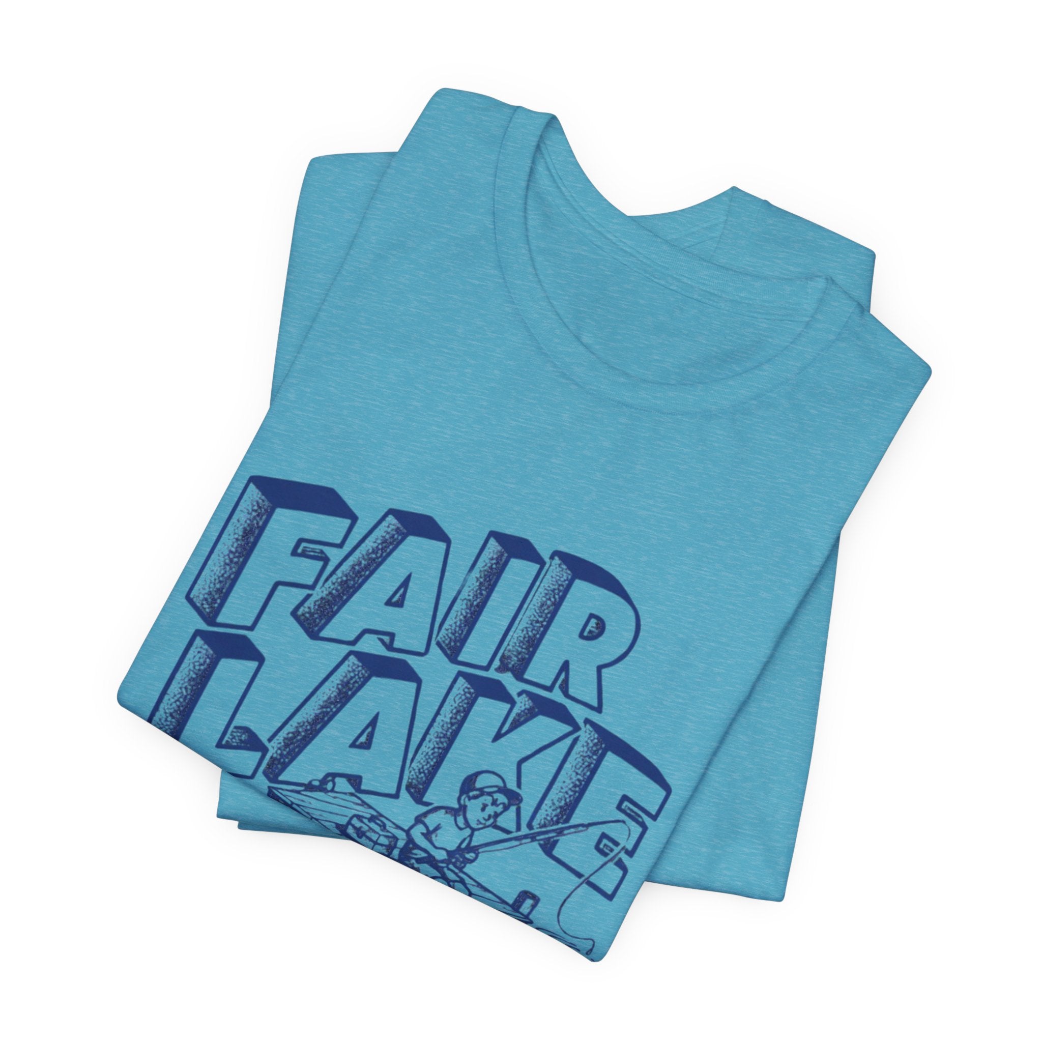 Copy of Copy of Fair Lake Map T-Shirt — Illustrated Lake Map Tee (Fair Lake Michigan)
