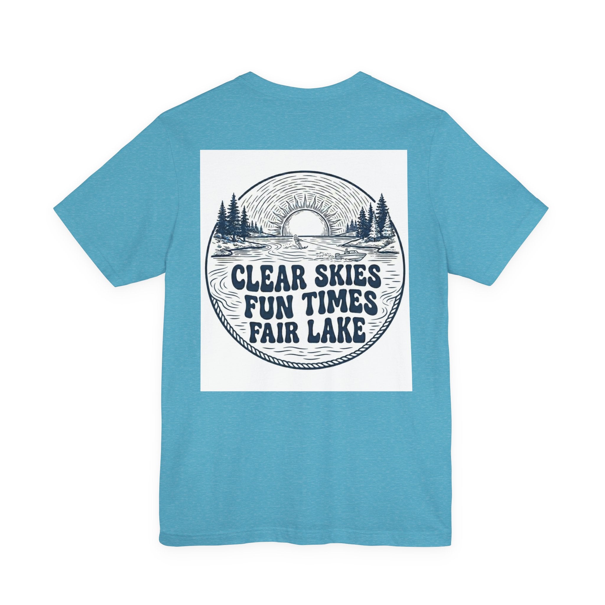 Copy of Copy of Copy of Fair Lake Map T-Shirt — Illustrated Lake Map Tee (Fair Lake Michigan)