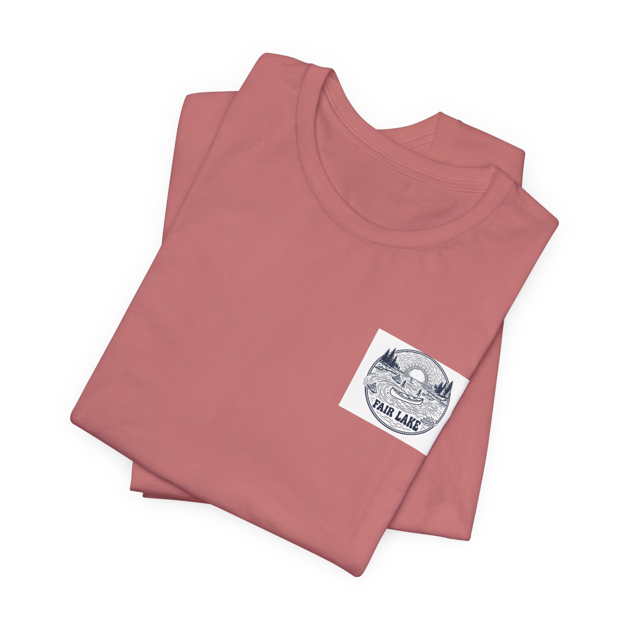 Copy of Copy of Copy of Fair Lake Map T-Shirt — Illustrated Lake Map Tee (Fair Lake Michigan)