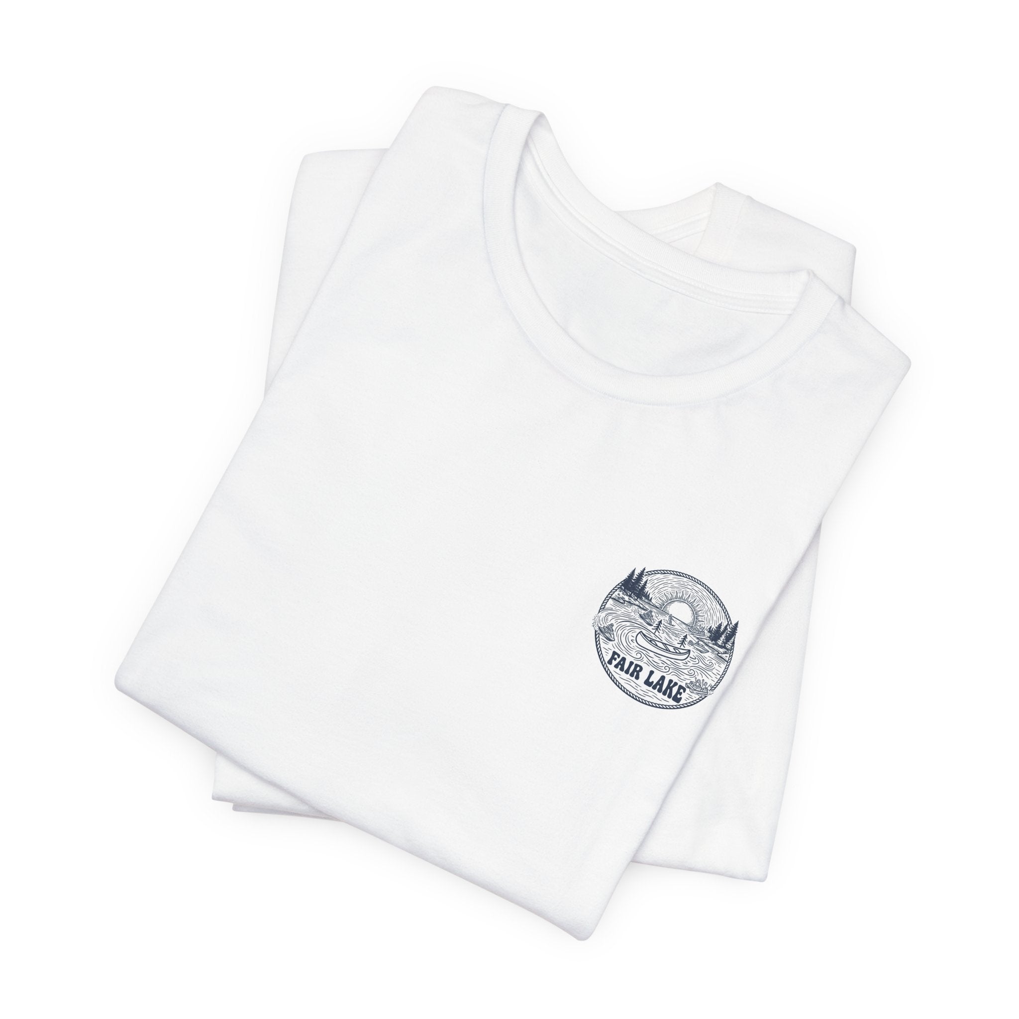 Copy of Copy of Copy of Fair Lake Map T-Shirt — Illustrated Lake Map Tee (Fair Lake Michigan)