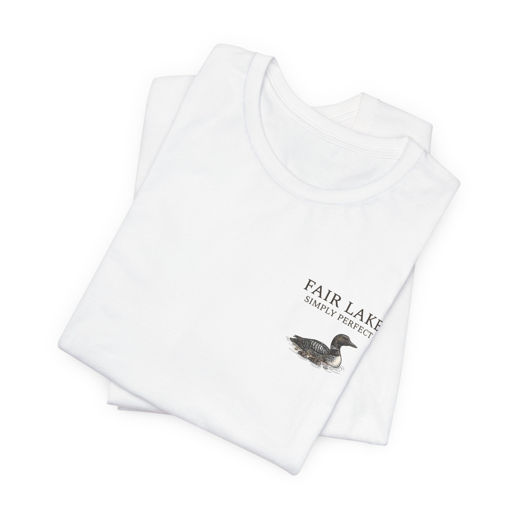 Copy of Fair Lake Map T-Shirt — Illustrated Lake Map Tee (Fair Lake Michigan)