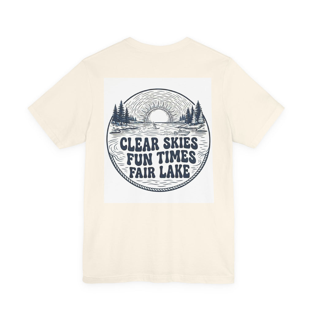 Copy of Copy of Copy of Fair Lake Map T-Shirt — Illustrated Lake Map Tee (Fair Lake Michigan)