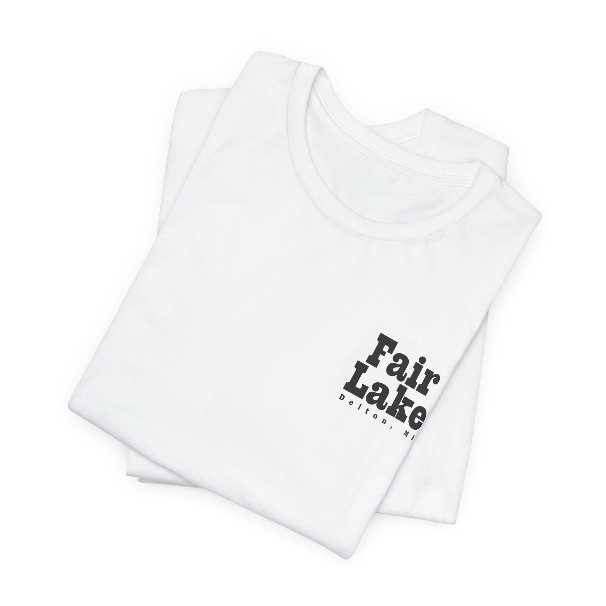 Fair Lake Map T-Shirt — Illustrated Lake Map Tee (Fair Lake Michigan)