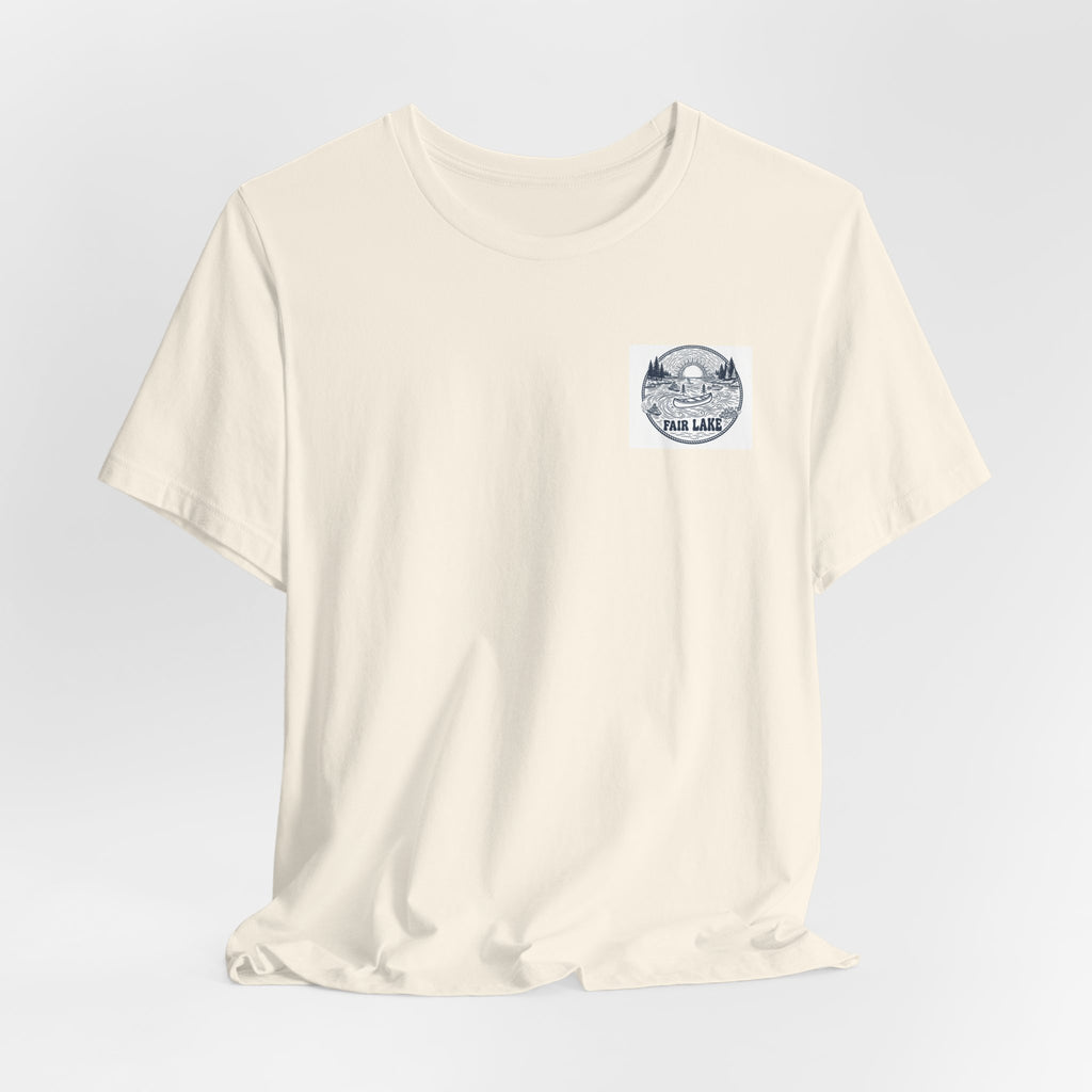 Copy of Copy of Copy of Fair Lake Map T-Shirt — Illustrated Lake Map Tee (Fair Lake Michigan)