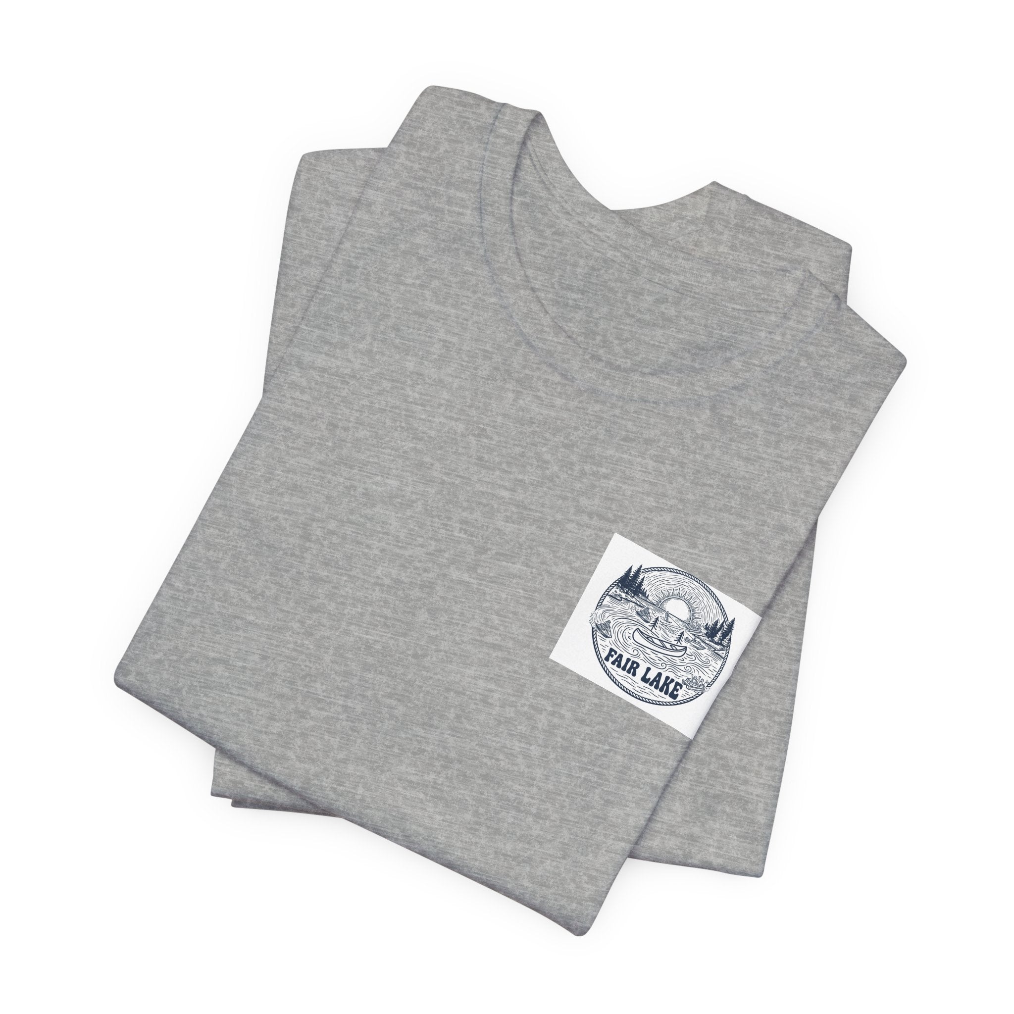 Copy of Copy of Copy of Fair Lake Map T-Shirt — Illustrated Lake Map Tee (Fair Lake Michigan)