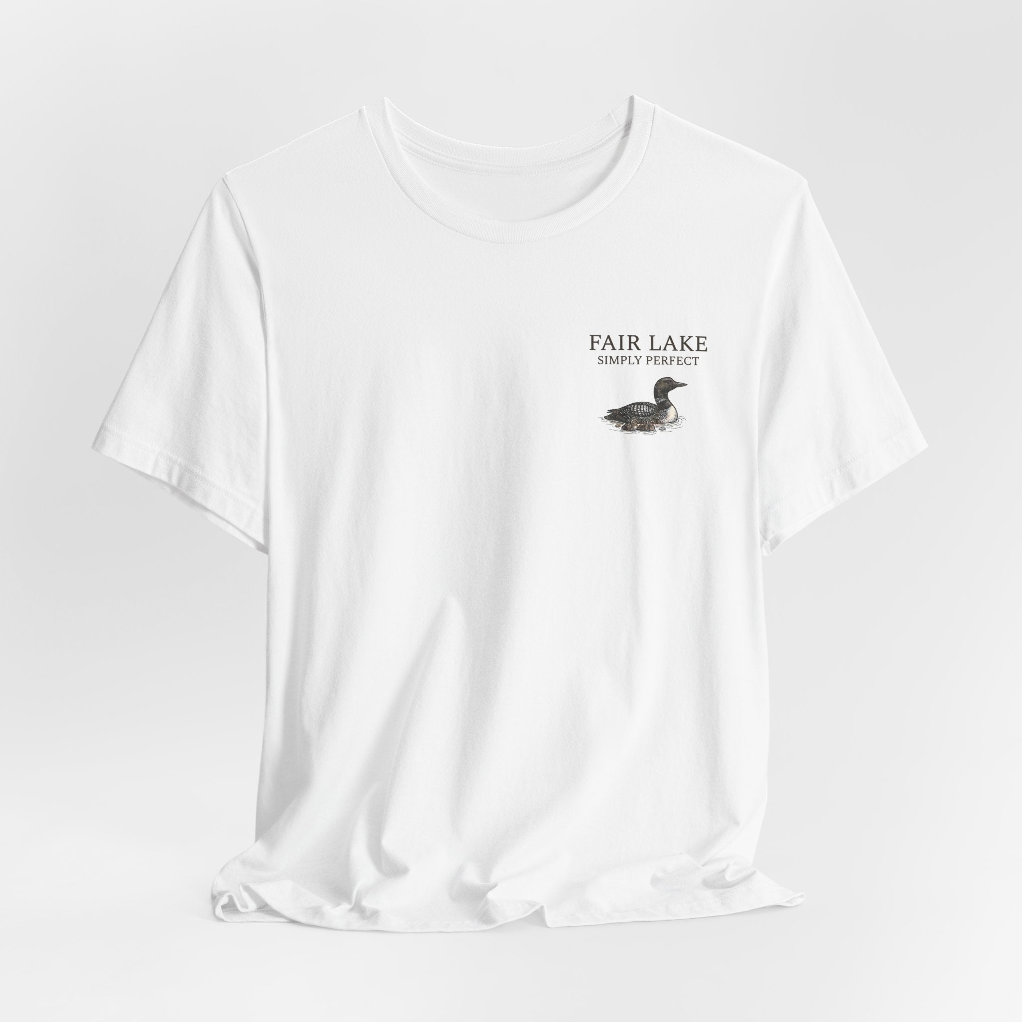 Copy of Fair Lake Map T-Shirt — Illustrated Lake Map Tee (Fair Lake Michigan)