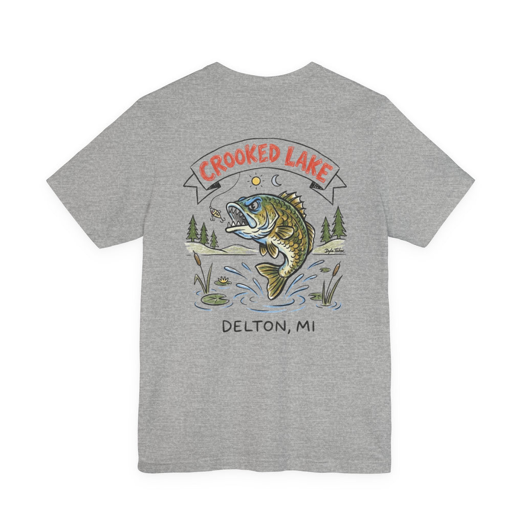 Copy of Copy of Fair Lake Map T-Shirt — Illustrated Lake Map Tee (Fair Lake Michigan)