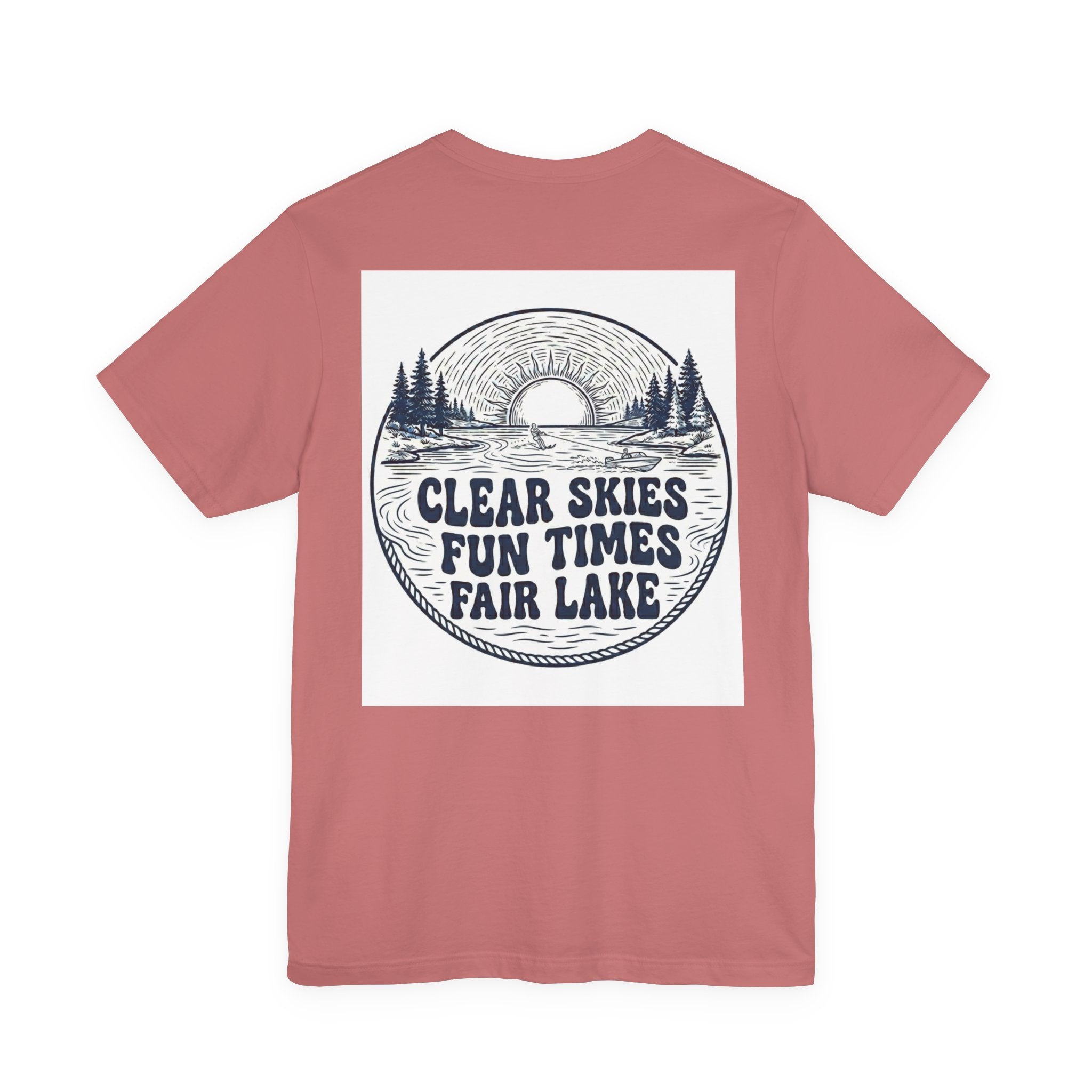 Copy of Copy of Copy of Fair Lake Map T-Shirt — Illustrated Lake Map Tee (Fair Lake Michigan)