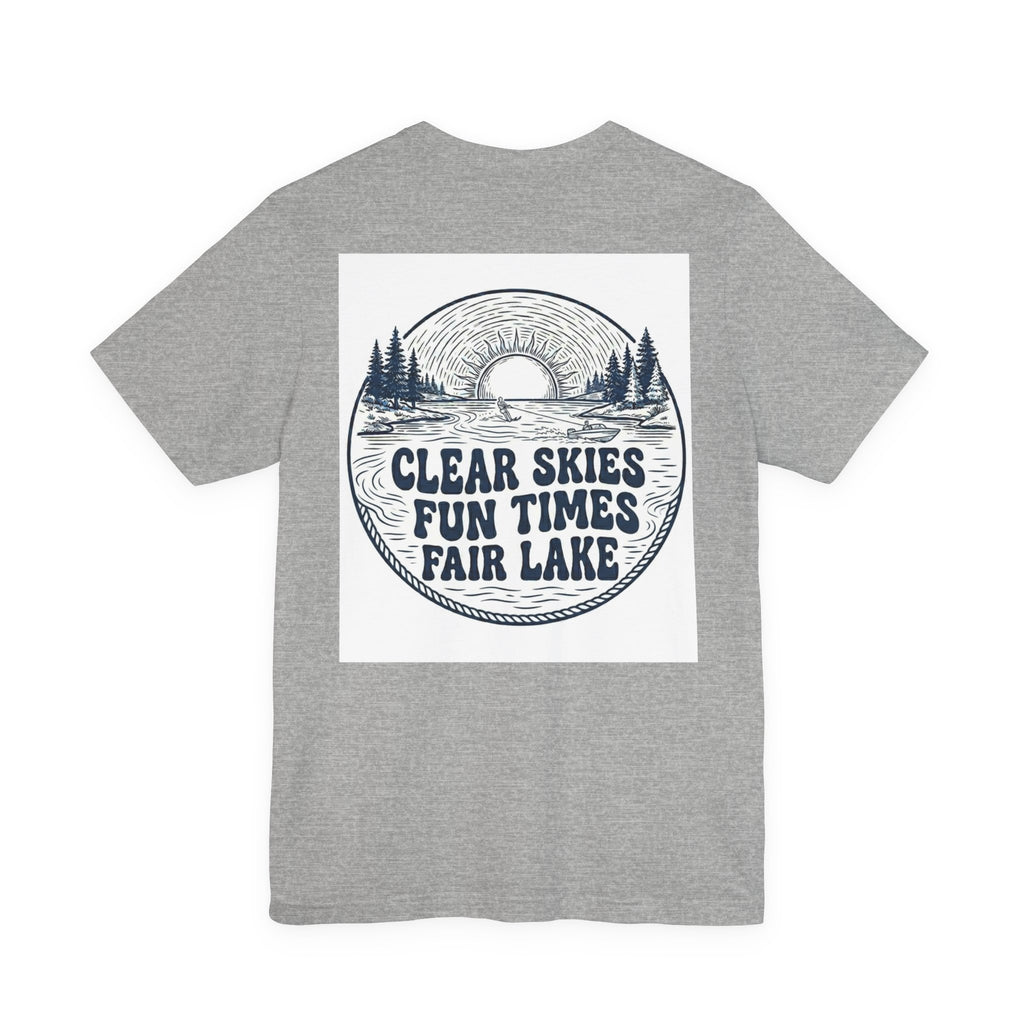 Copy of Copy of Copy of Fair Lake Map T-Shirt — Illustrated Lake Map Tee (Fair Lake Michigan)