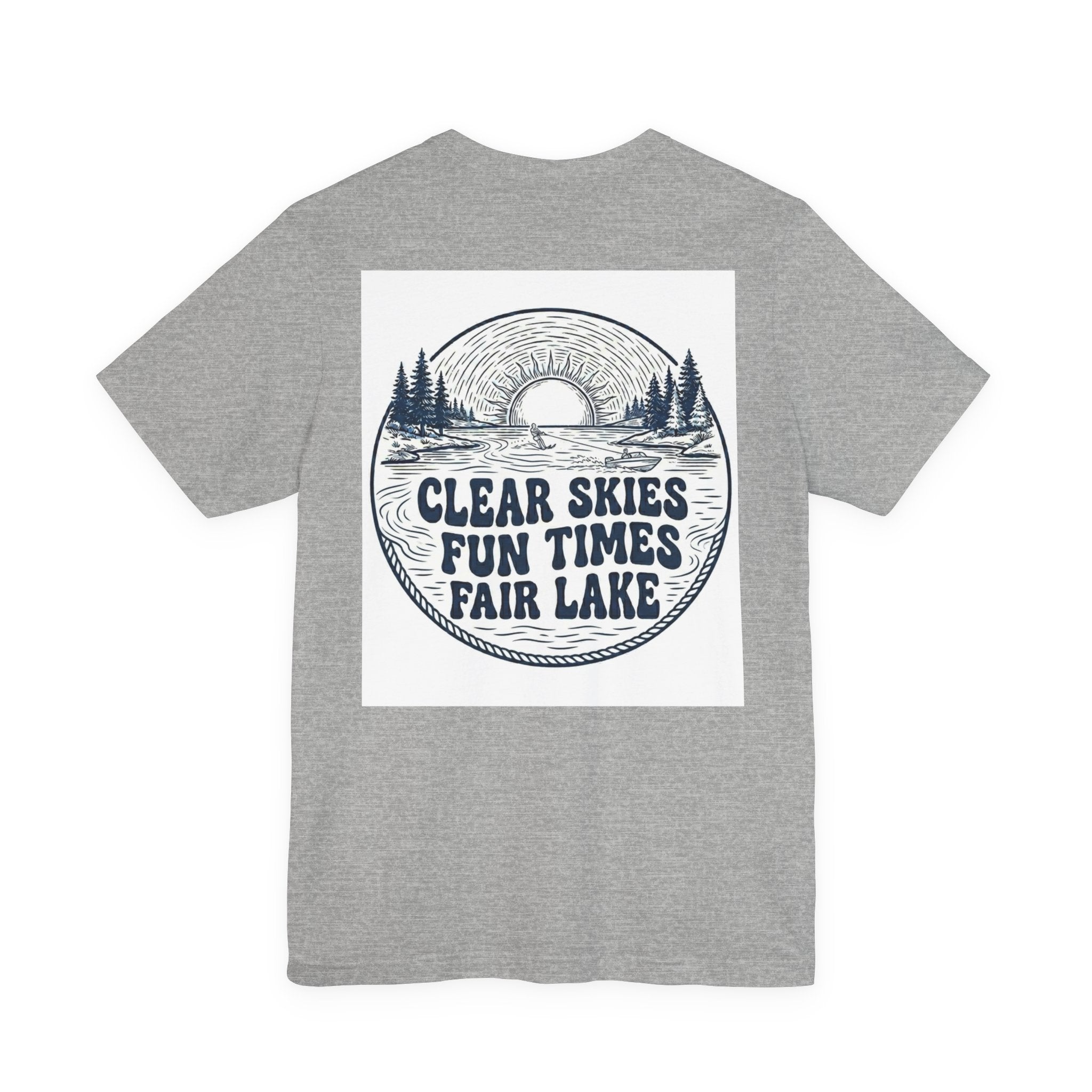 Copy of Copy of Copy of Fair Lake Map T-Shirt — Illustrated Lake Map Tee (Fair Lake Michigan)