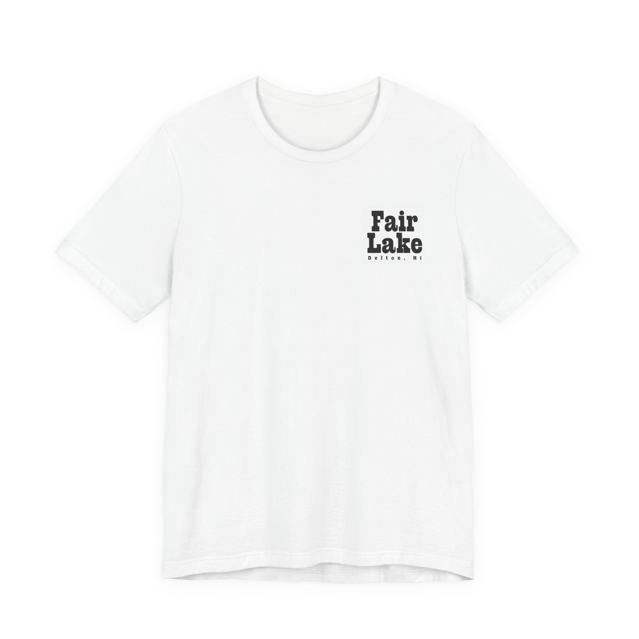 Fair Lake Map T-Shirt — Illustrated Lake Map Tee (Fair Lake Michigan)
