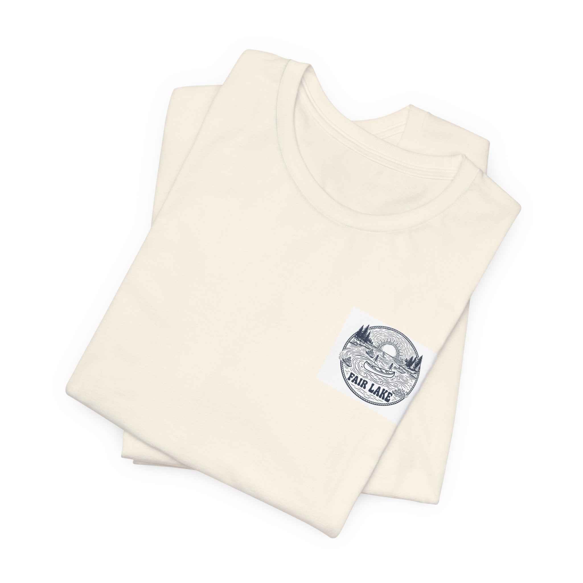 Copy of Copy of Copy of Fair Lake Map T-Shirt — Illustrated Lake Map Tee (Fair Lake Michigan)