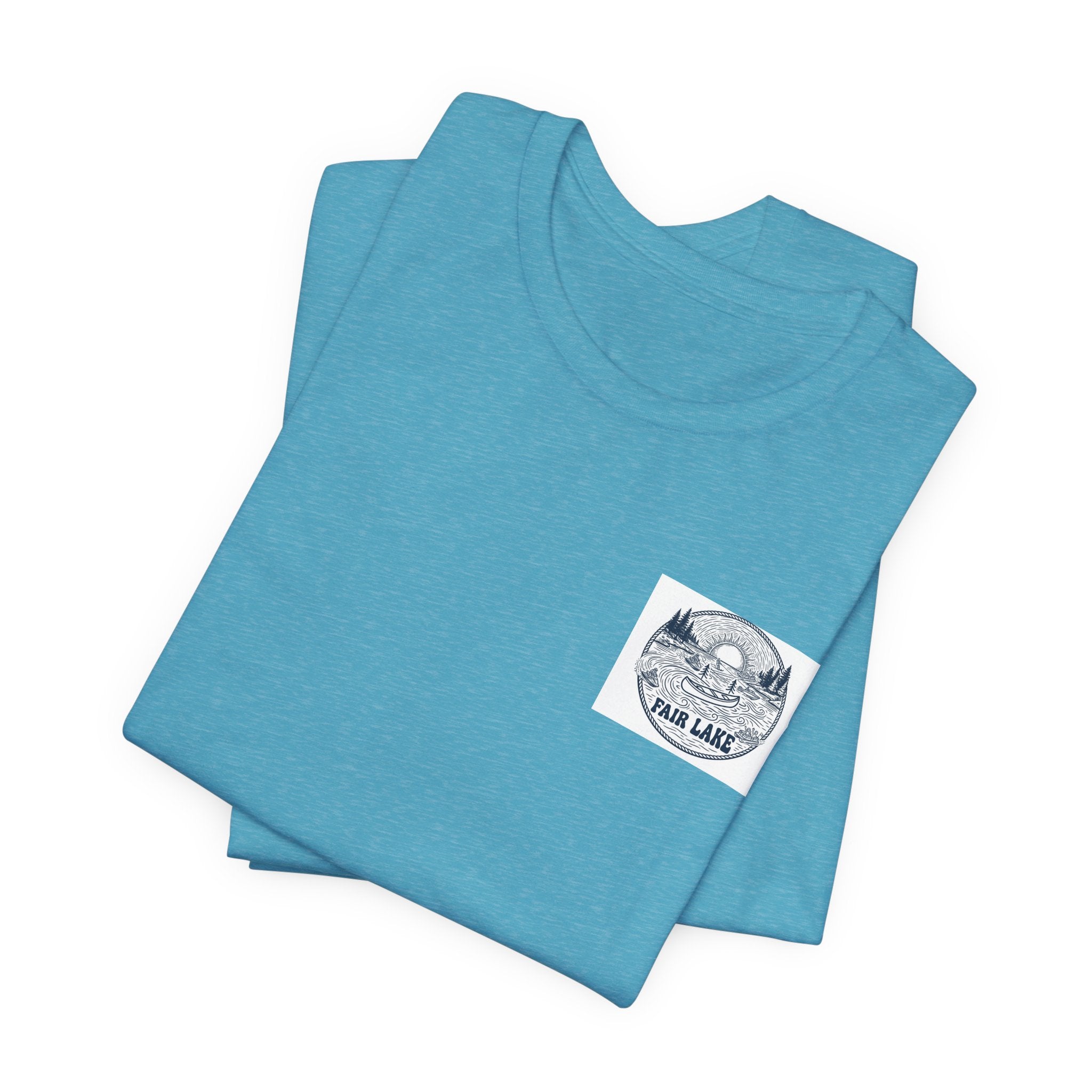 Copy of Copy of Copy of Fair Lake Map T-Shirt — Illustrated Lake Map Tee (Fair Lake Michigan)