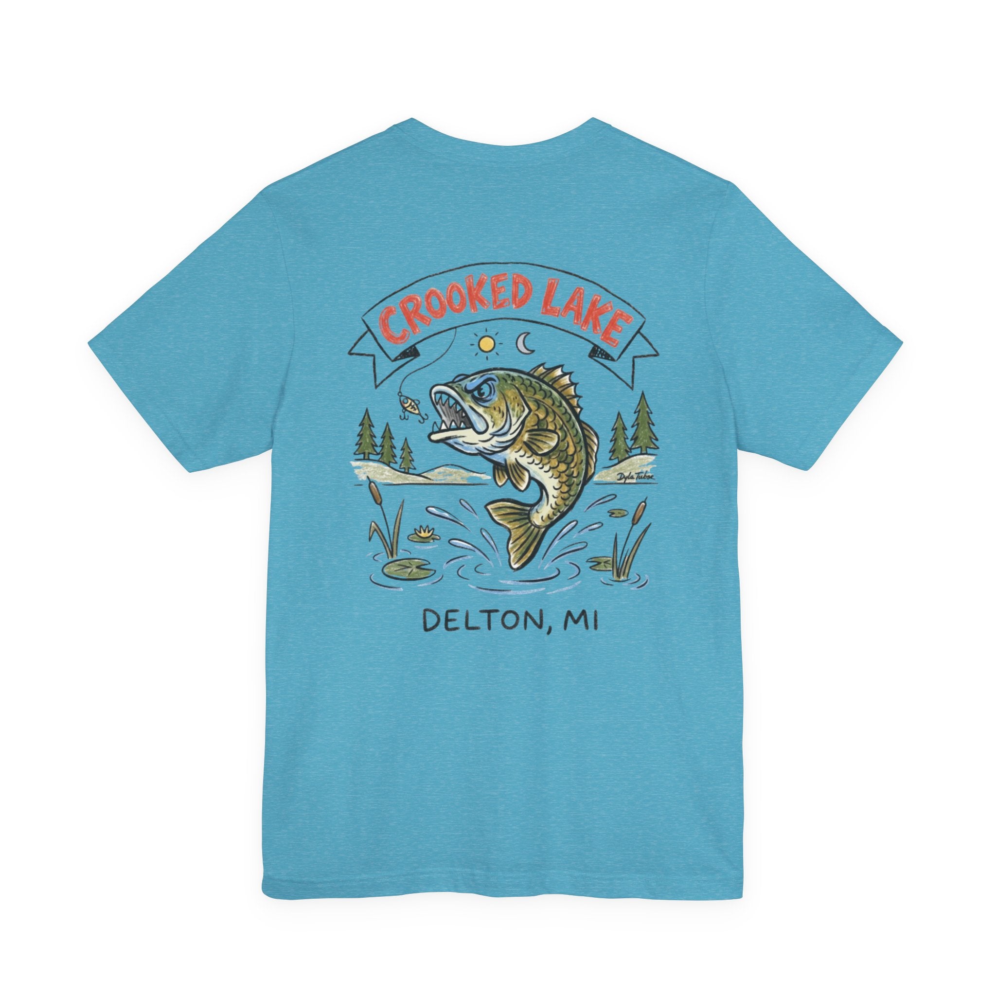 Copy of Copy of Fair Lake Map T-Shirt — Illustrated Lake Map Tee (Fair Lake Michigan)