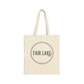 Fair Lake Cotton Canvas Tote Bag — Nautical Rope Logo Eco Shopper