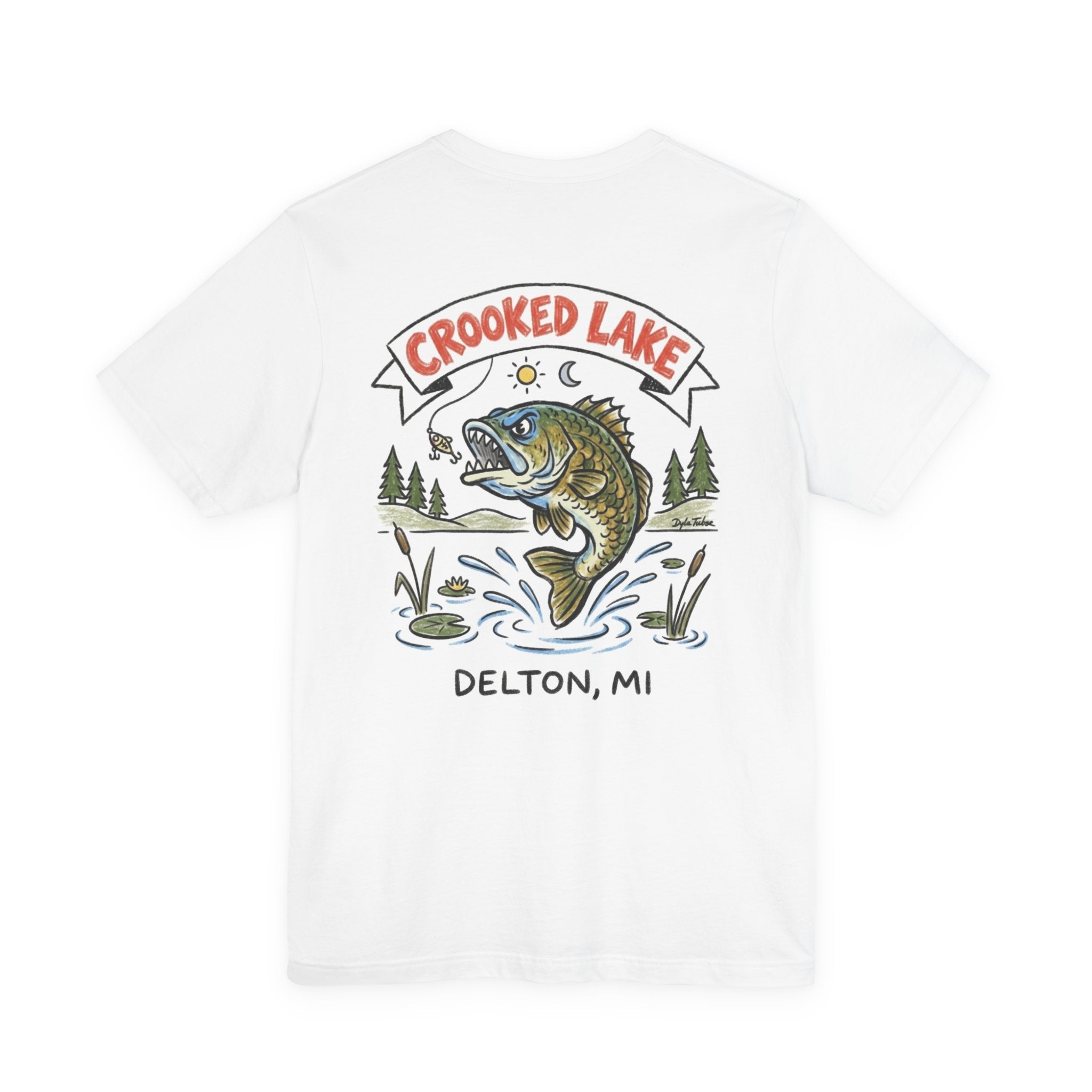 Copy of Copy of Fair Lake Map T-Shirt — Illustrated Lake Map Tee (Fair Lake Michigan)