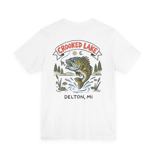 Copy of Copy of Fair Lake Map T-Shirt — Illustrated Lake Map Tee (Fair Lake Michigan)