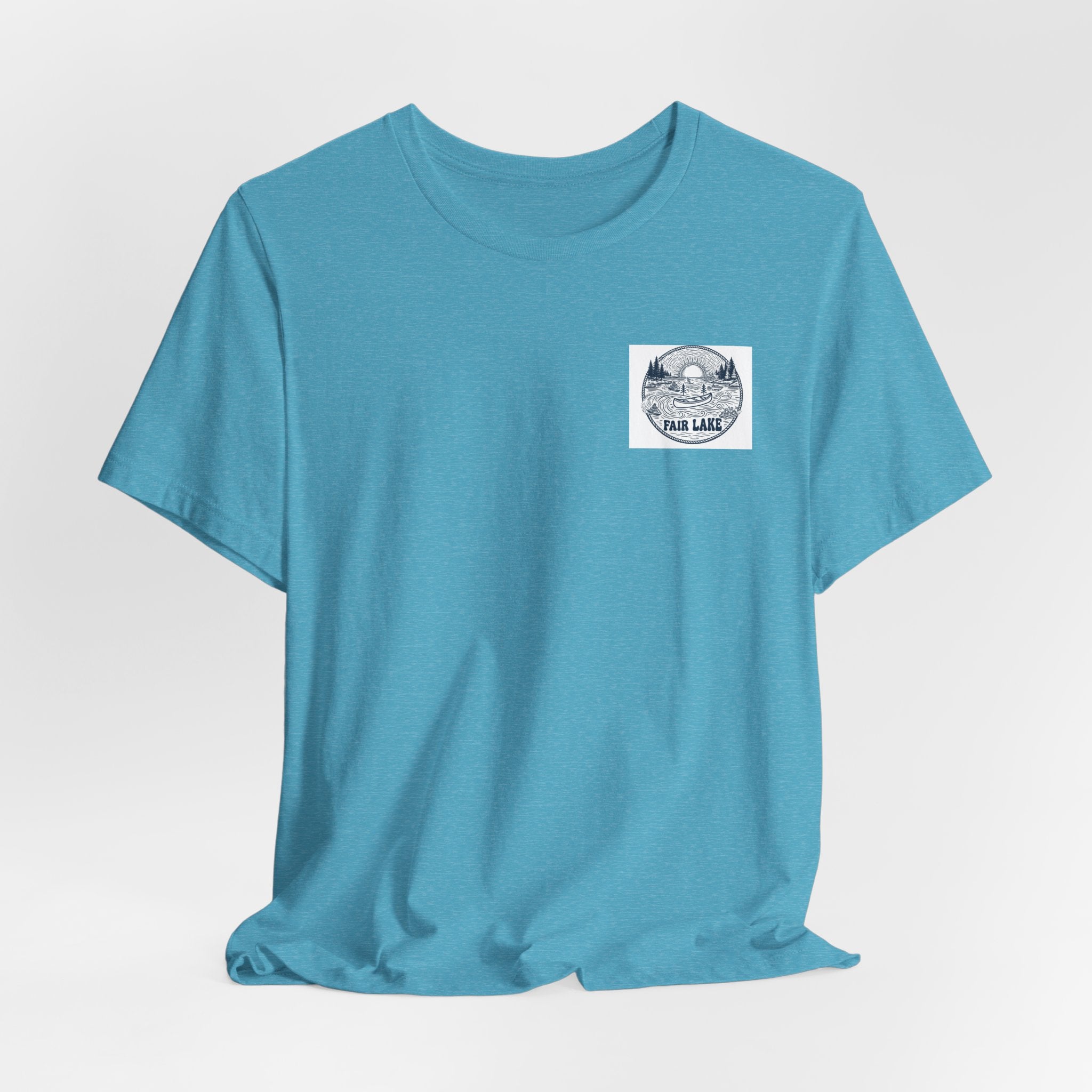 Copy of Copy of Copy of Fair Lake Map T-Shirt — Illustrated Lake Map Tee (Fair Lake Michigan)