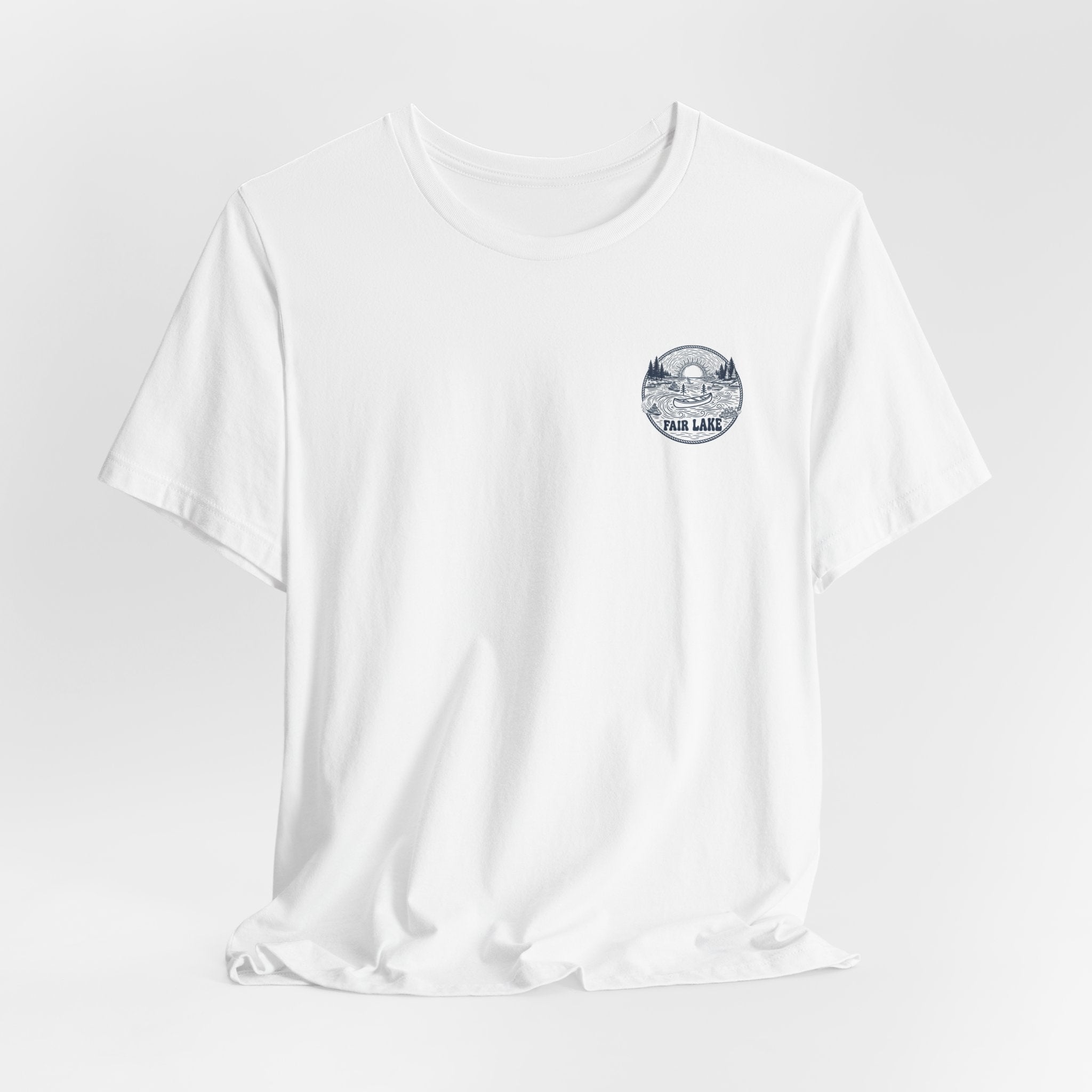 Copy of Copy of Copy of Fair Lake Map T-Shirt — Illustrated Lake Map Tee (Fair Lake Michigan)